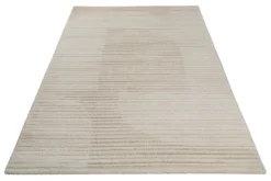 Kurzflor Teppich Creme Beige 