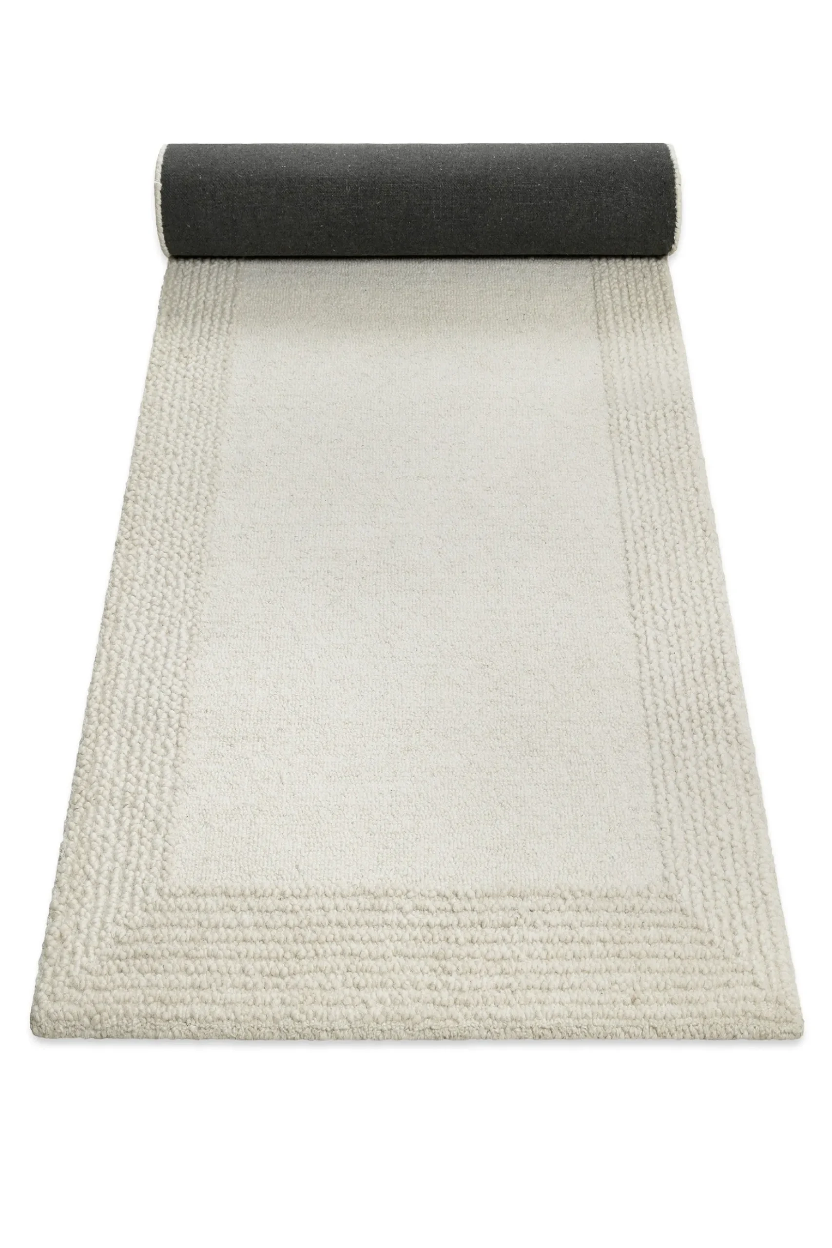 Kurzflor Teppich Creme Weiß aus Schurwolle "Hamptons TWENTYONE" WECONhome