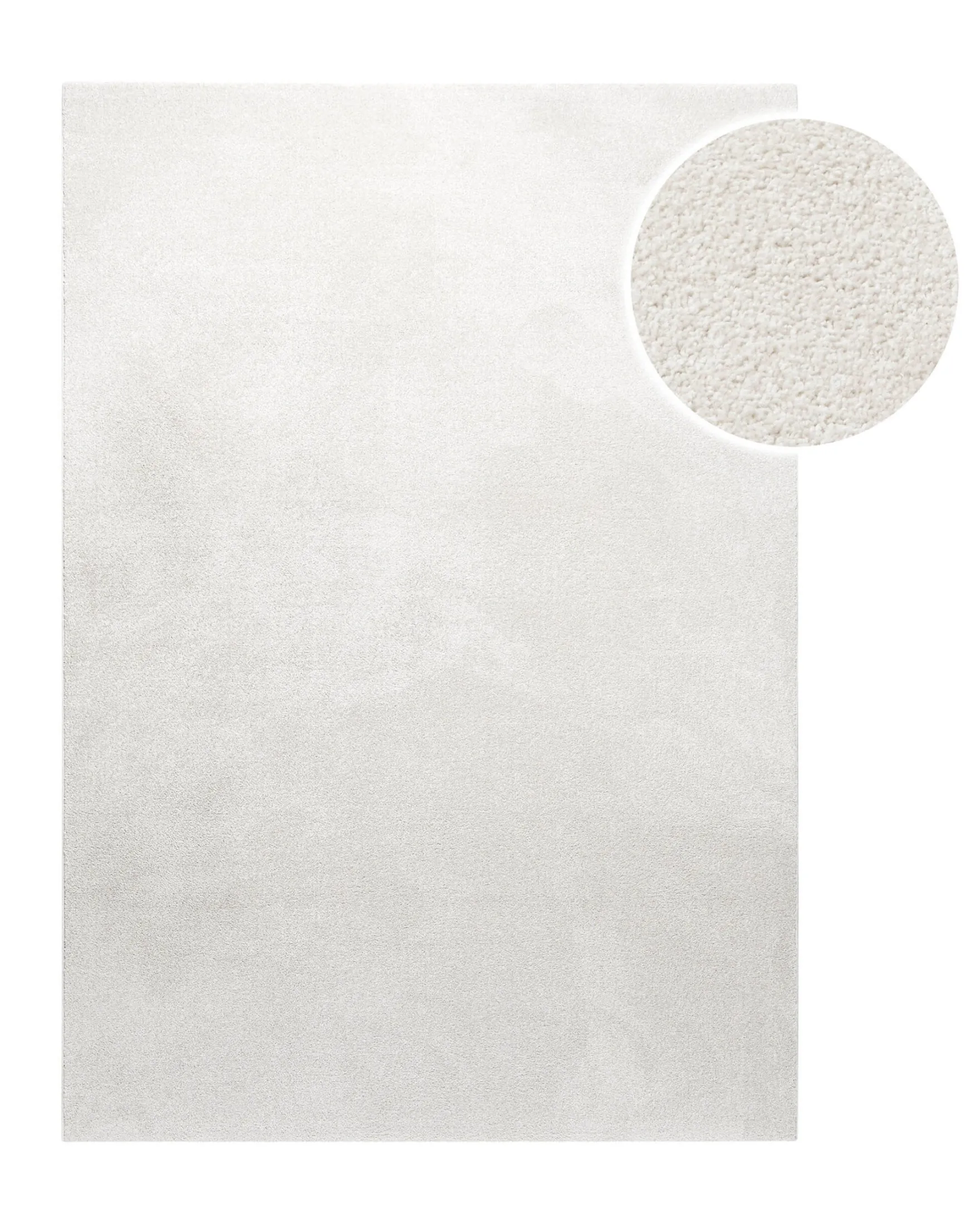 Kurzflorteppich Creme Weiß "Freja" WECONhome Basics