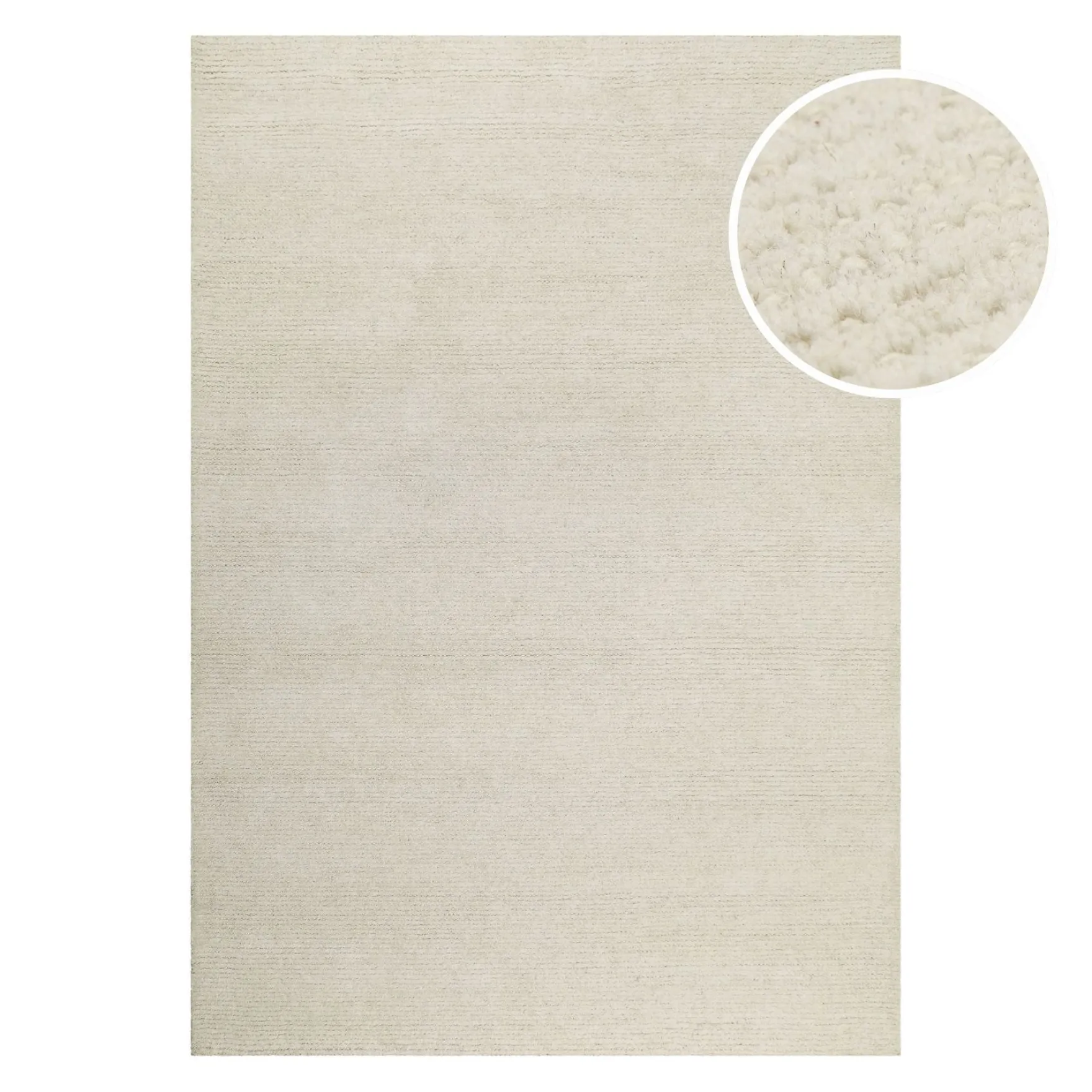 Kurzflor Teppich Creme Weiß "Hamptons THIRTYTWO" WECONhome