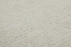Kurzflor Teppich Creme Weiß