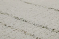 Kurzflor Teppich Creme Weiß