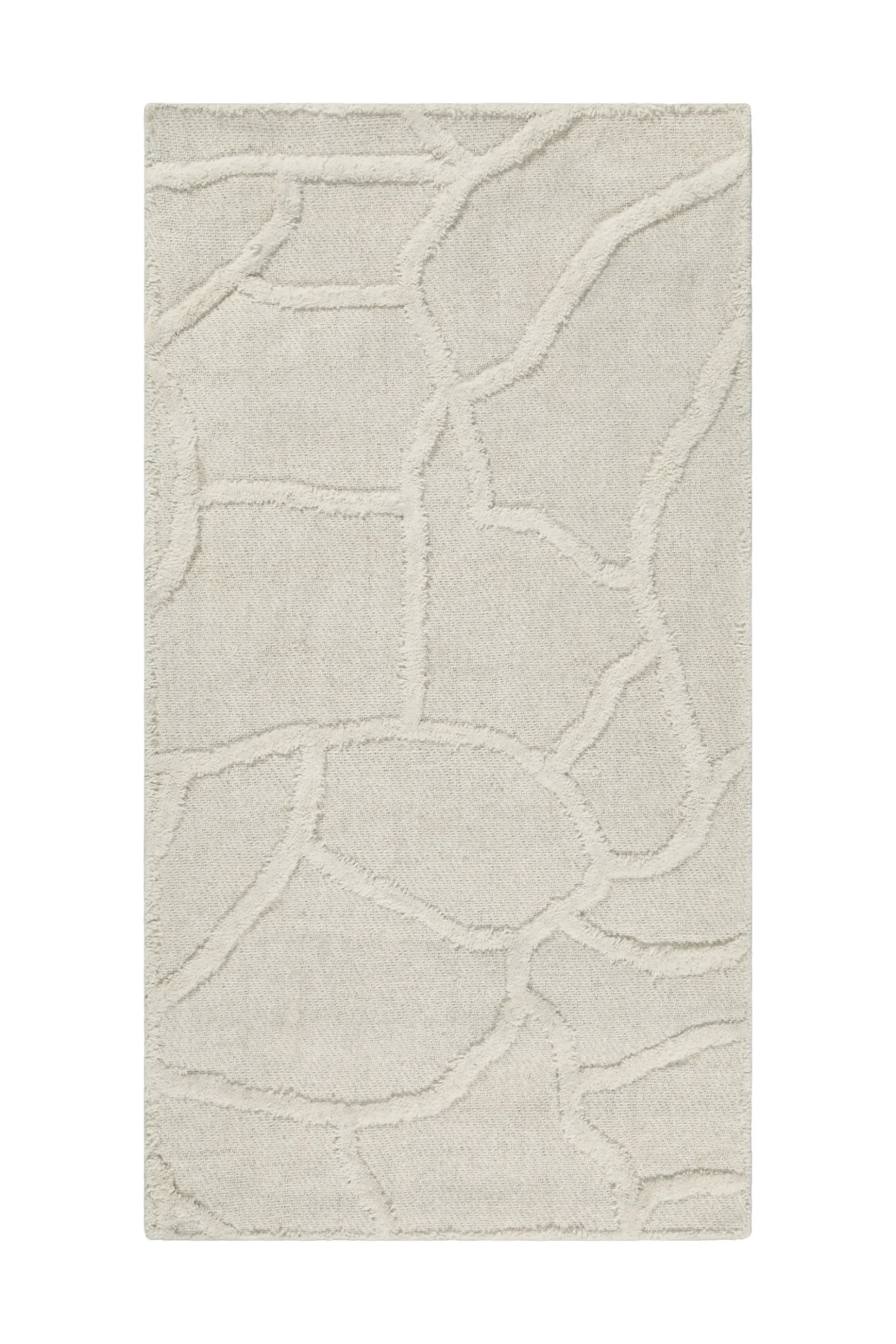 Kurzflor Teppich Creme Weiß "Hamptons TWENTYSIX" WECONhome