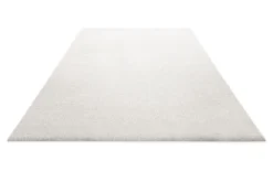 Kurzflorteppich Creme Weiß