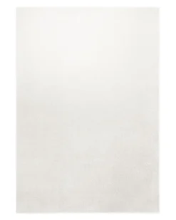 Kurzflorteppich Creme Weiß