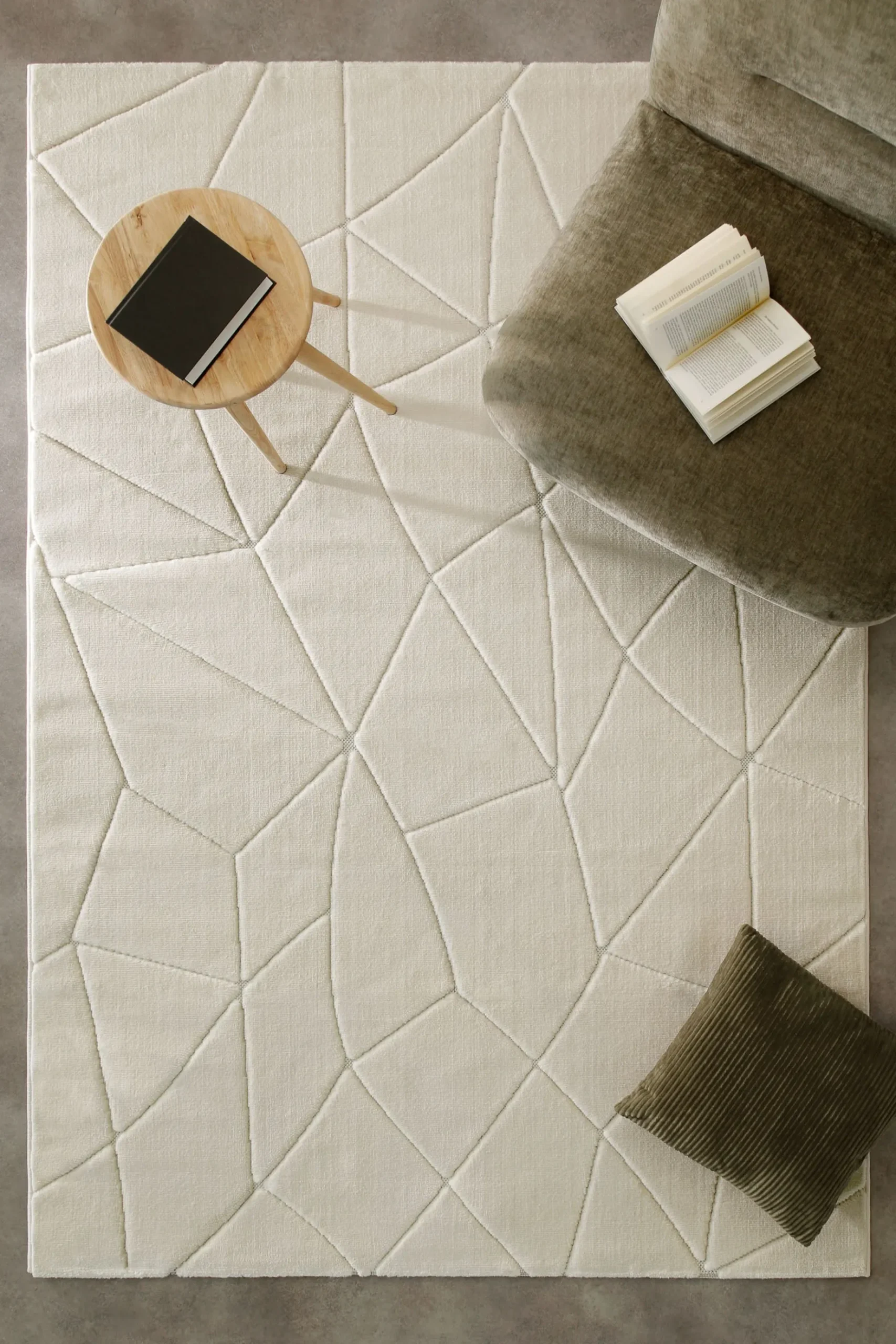 Kurzflorteppich Creme Weiß "Unplugged" WECONhome