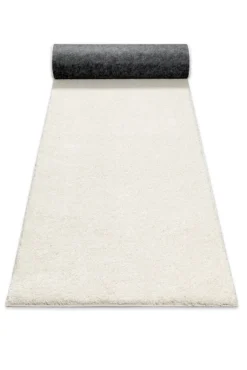 Kurzflorteppich Creme Weiß