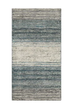 Kurzflor Teppich Grau Blau meliert "Hamptons TWENTYFOUR" WECONhome