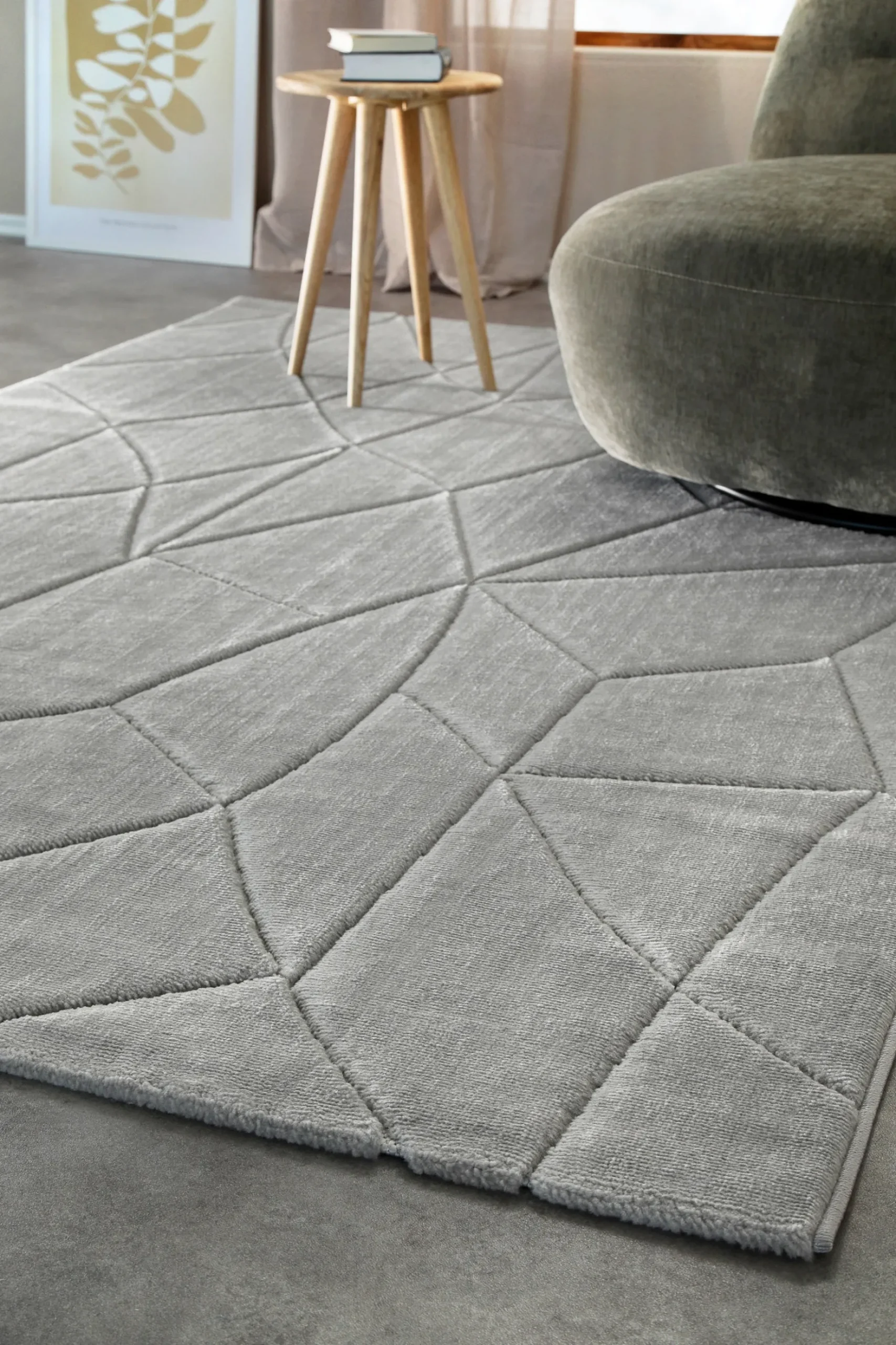 Kurzflorteppich Grau "Unplugged" WECONhome