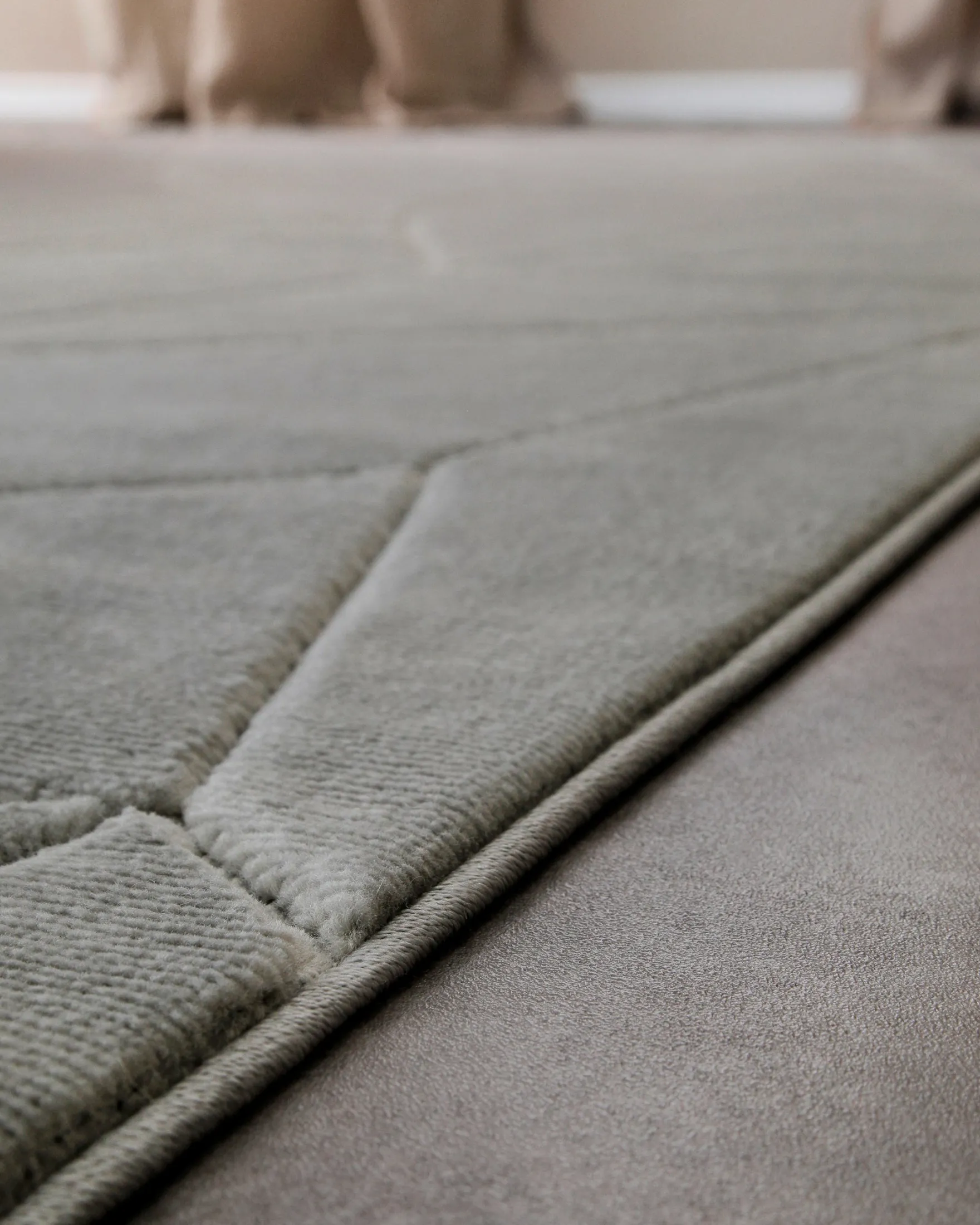 Kurzflorteppich Grau "Unplugged" WECONhome
