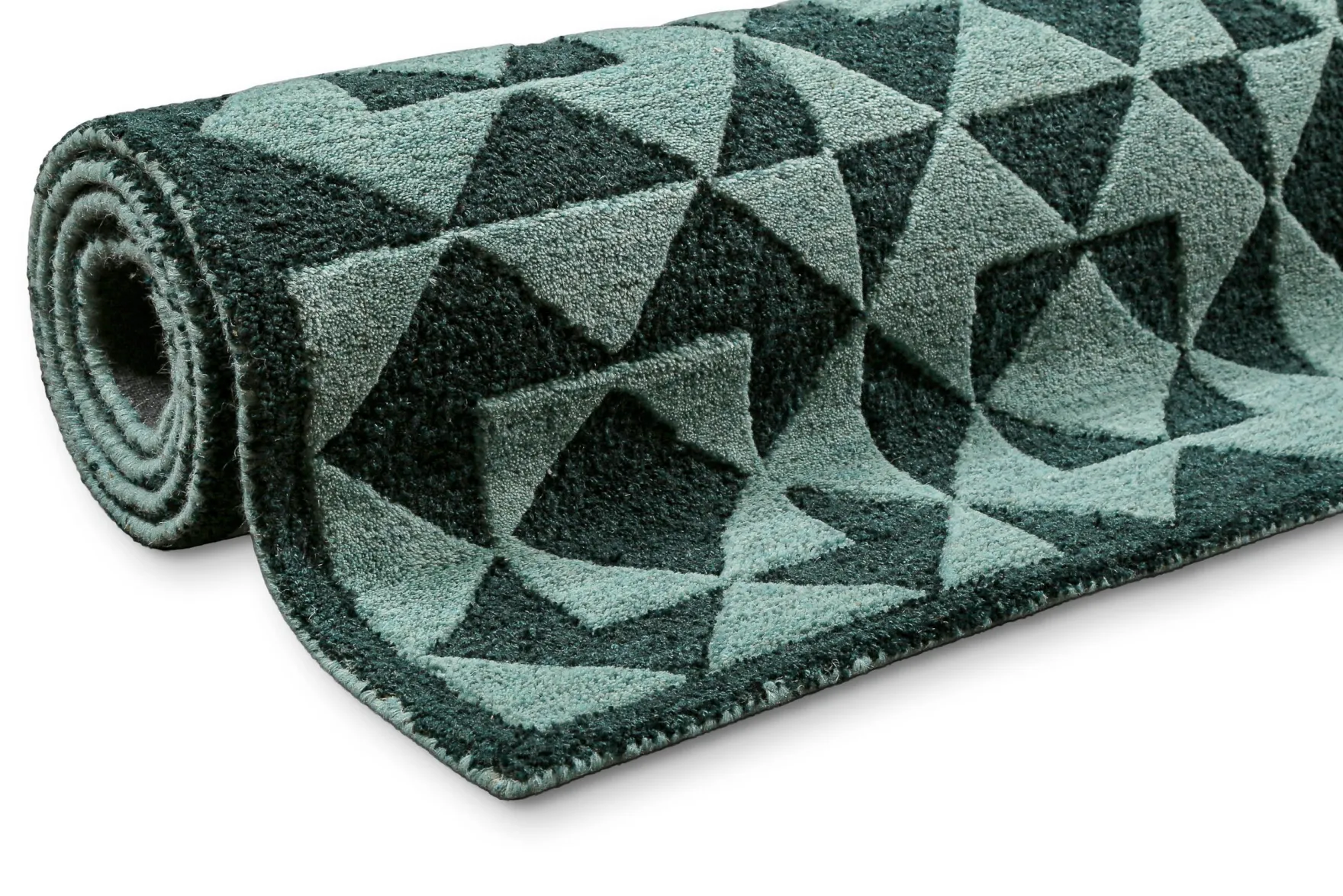 Kurzflorteppich Grün Multi "Downtown" WECONhome