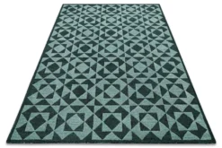 Kurzflorteppich Grün Multi