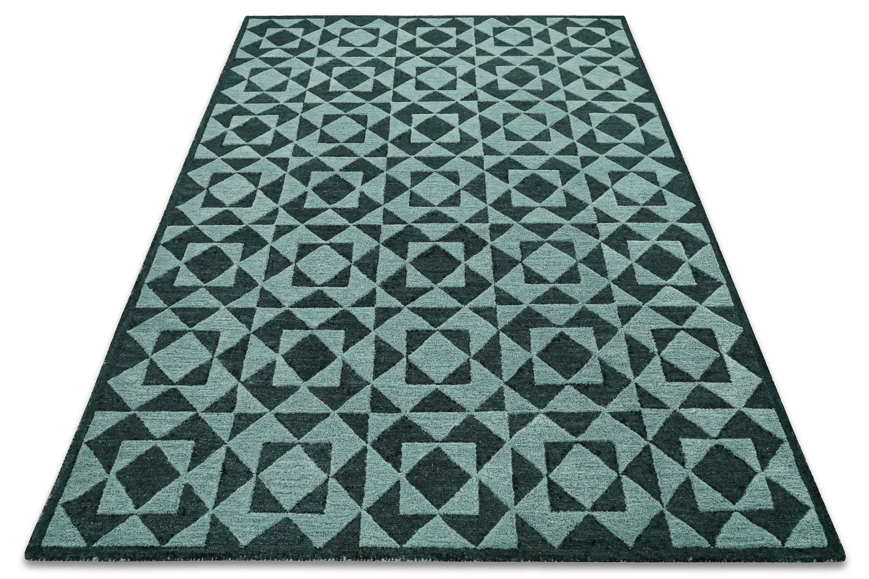 Kurzflorteppich Grün Multi "Downtown" WECONhome