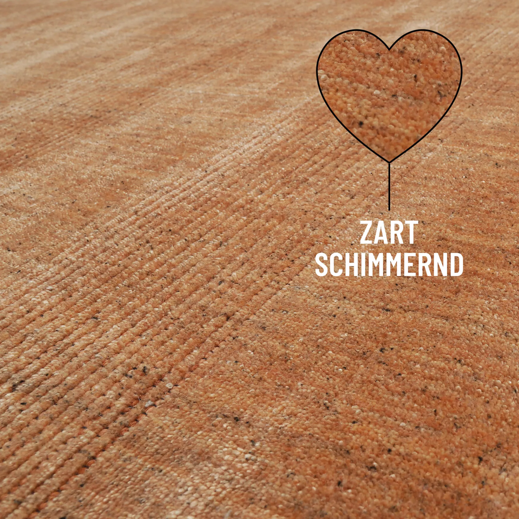 Kurzflor Teppich Kupfer Braun "Seattle" WECONhome