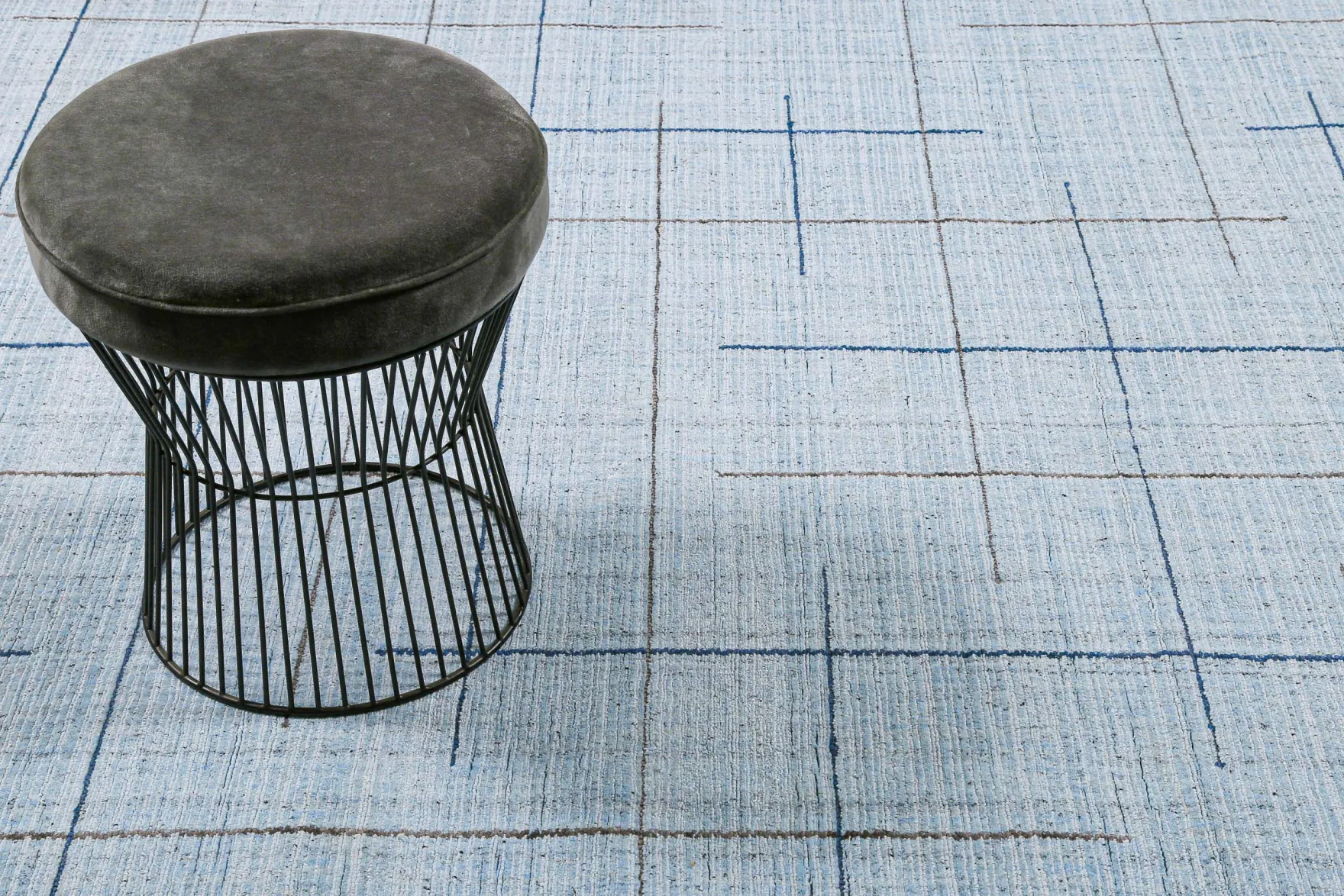 Kurzflor Teppich Licht Blau "Milly" WECONhome