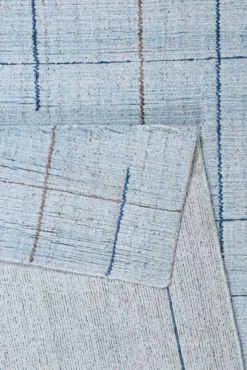 Kurzflor Teppich Licht Blau