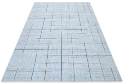 Kurzflor Teppich Licht Blau