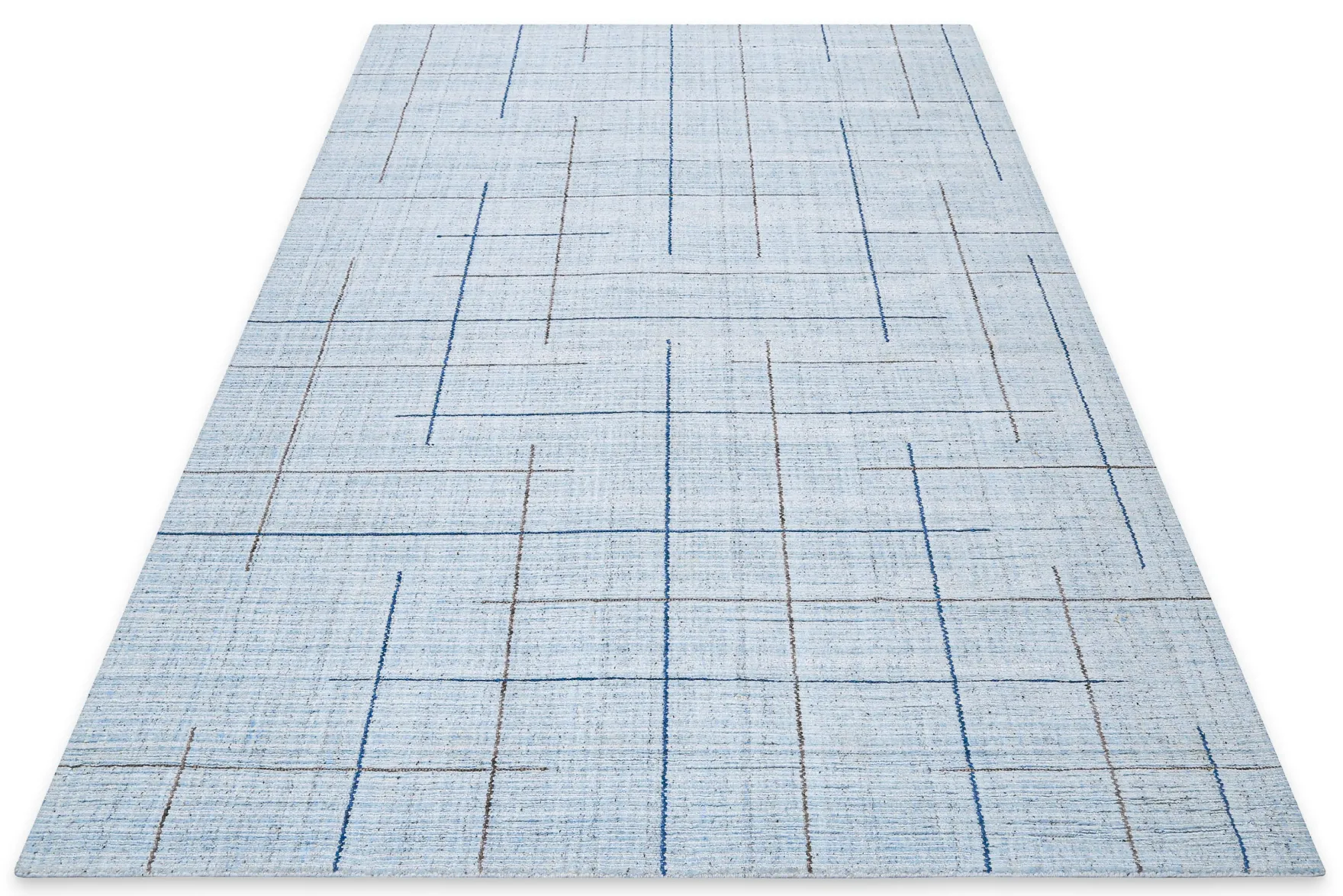 Kurzflor Teppich Licht Blau "Milly" WECONhome