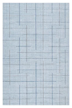 Kurzflor Teppich Licht Blau