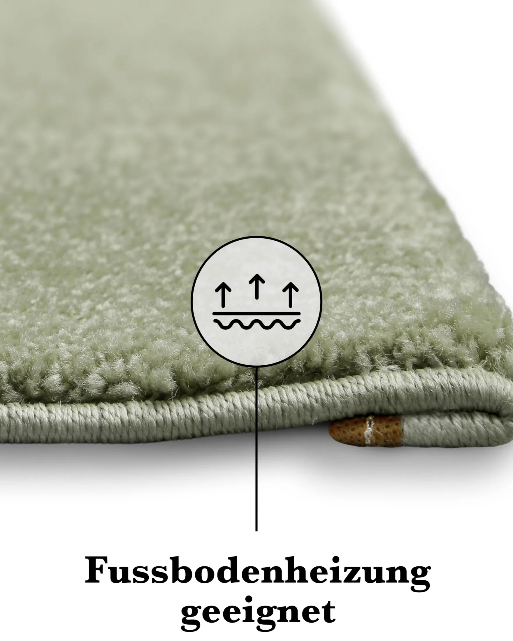 Kurzflorteppich Licht Grün "Freja" WECONhome Basics