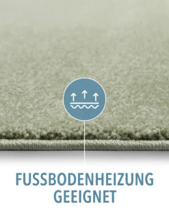 Kurzflorteppich Licht Grün