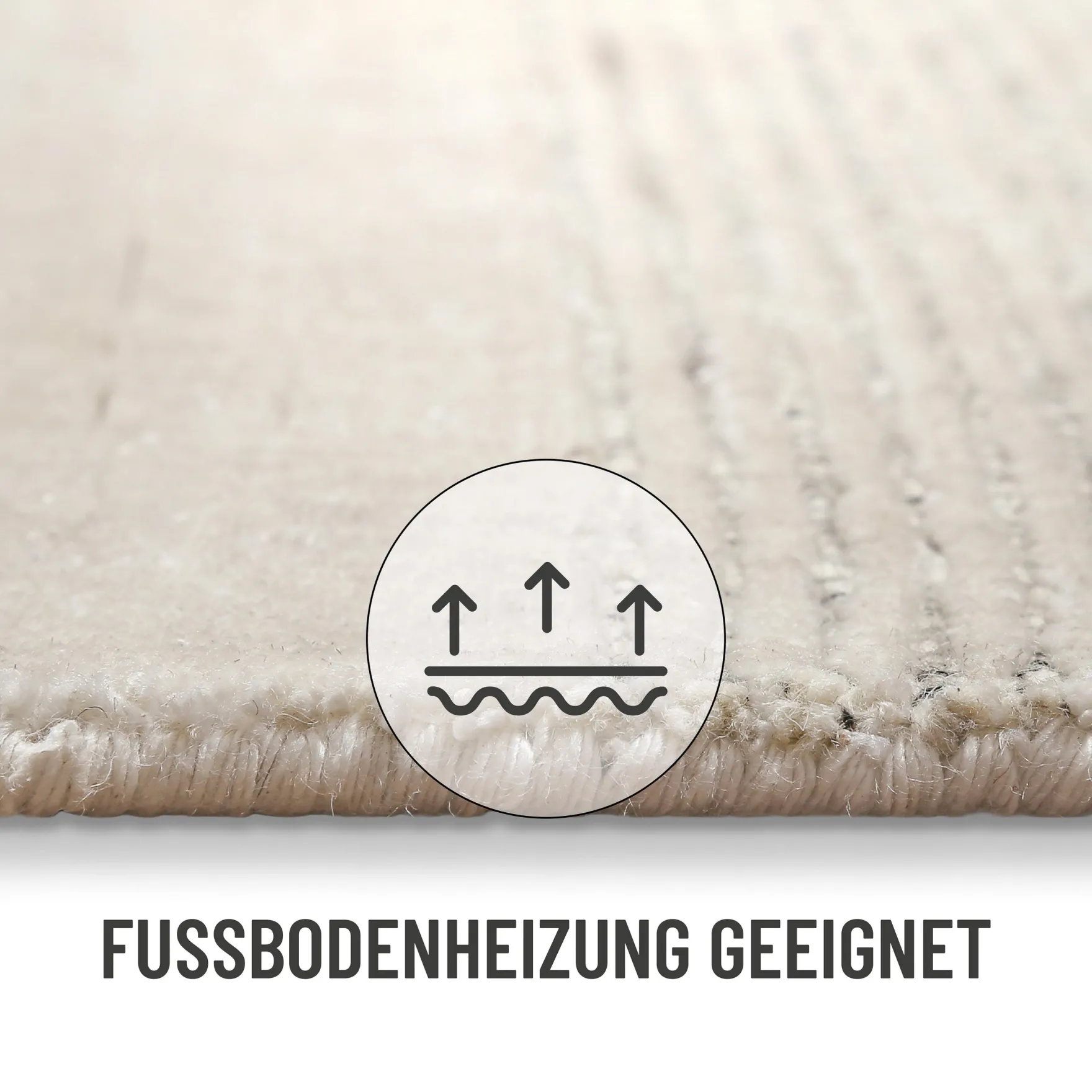 Kurzflor Teppich Perl Weiß "Seattle" WECONhome