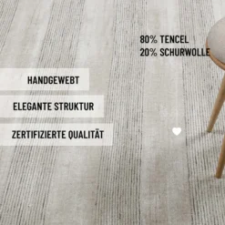 Kurzflor Teppich Perl Weiß