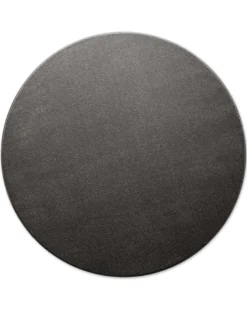 Kurzflorteppich Rund Anthrazit grau "Freja" WECONhome Basics