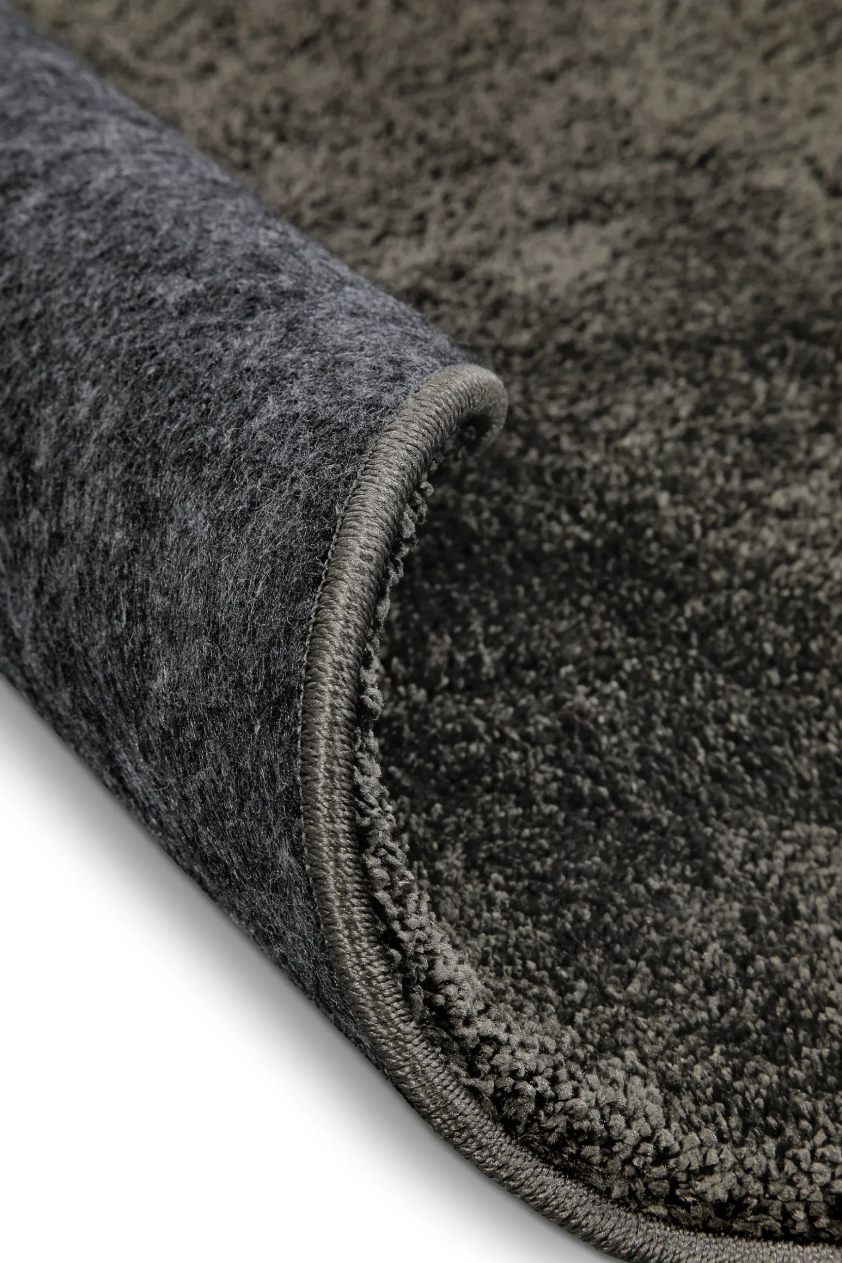 Kurzflorteppich Rund Anthrazit "Nova" WECONhome Basics