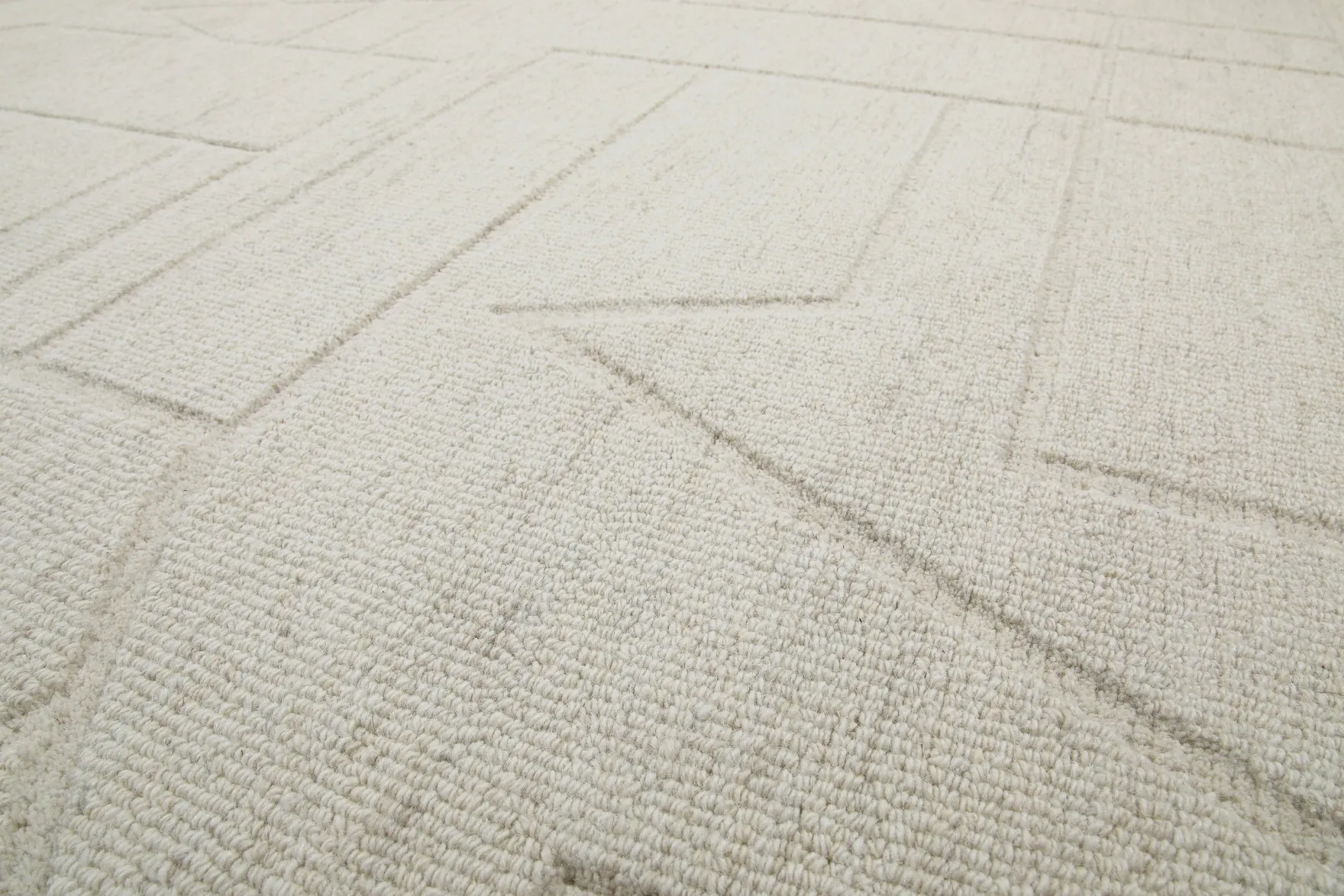 Kurzflor Teppich Rund Creme Weiß "Hamptons TWENTYEIGHT" WECONhome