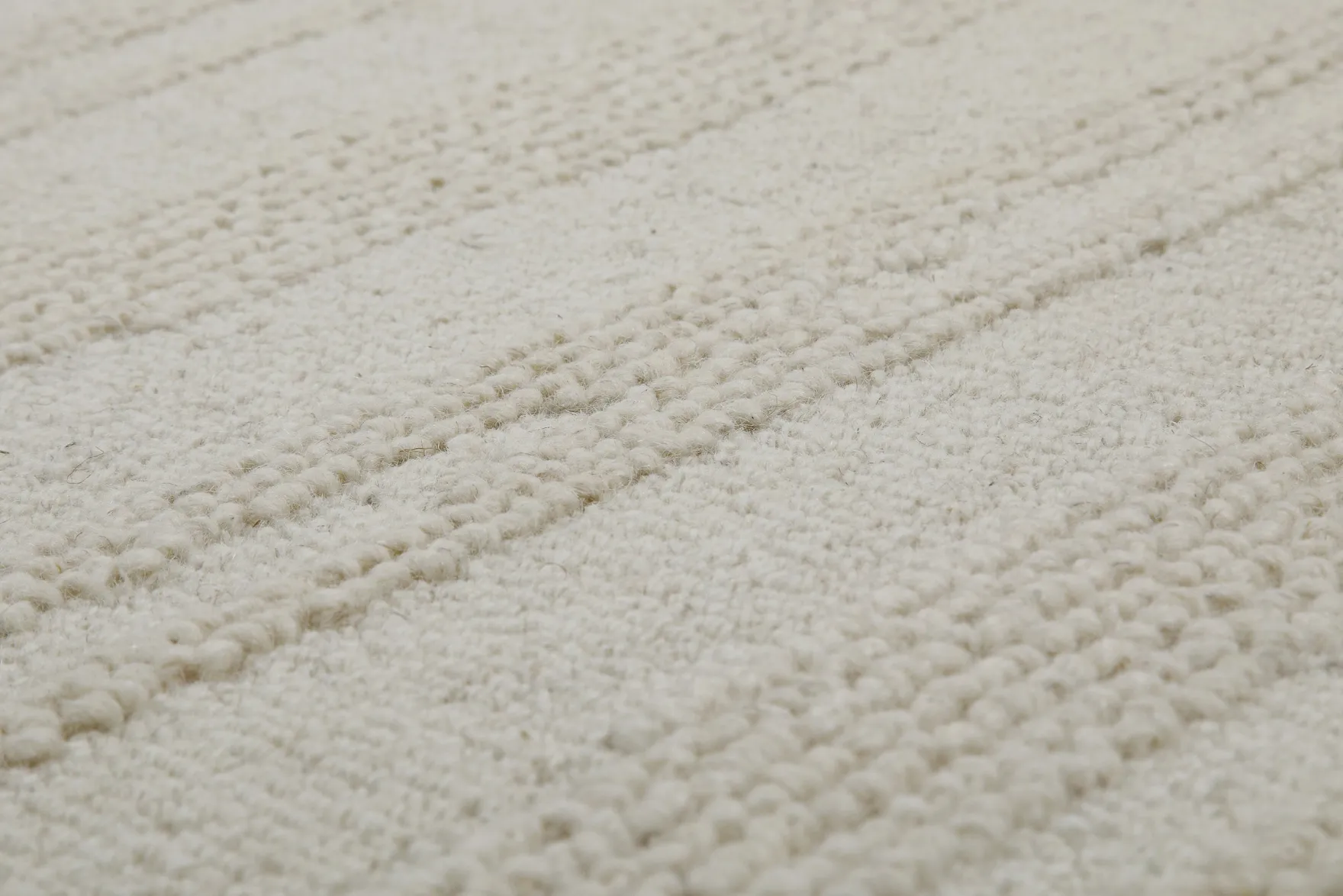 Kurzflor Teppich Rund Creme Weiß "Hamptons TWENTYSEVEN" WECONhome