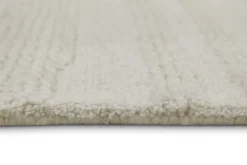 Kurzflor Teppich Rund Creme Weiß
