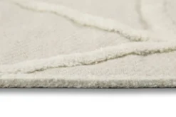 Kurzflor Teppich Rund Creme Weiß "Hamptons TWENTYSIX" WECONhome