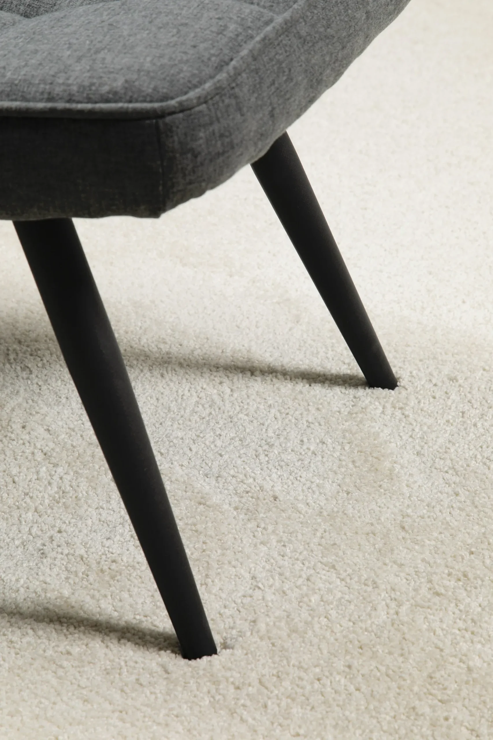 Kurzflorteppich Rund Creme Weiß "Wogh" WECONhome