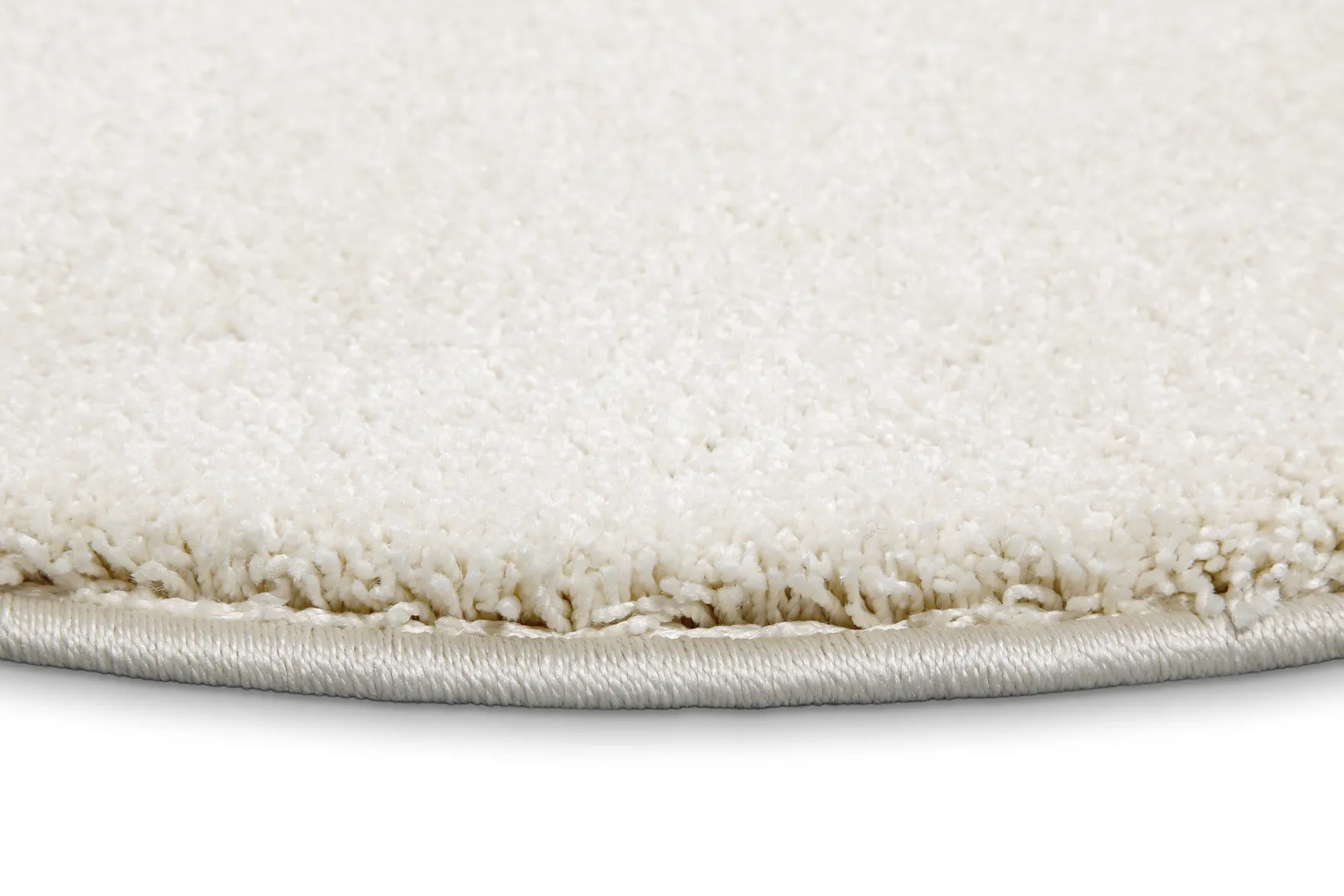 Kurzflorteppich Rund Creme Weiß "Wogh" WECONhome