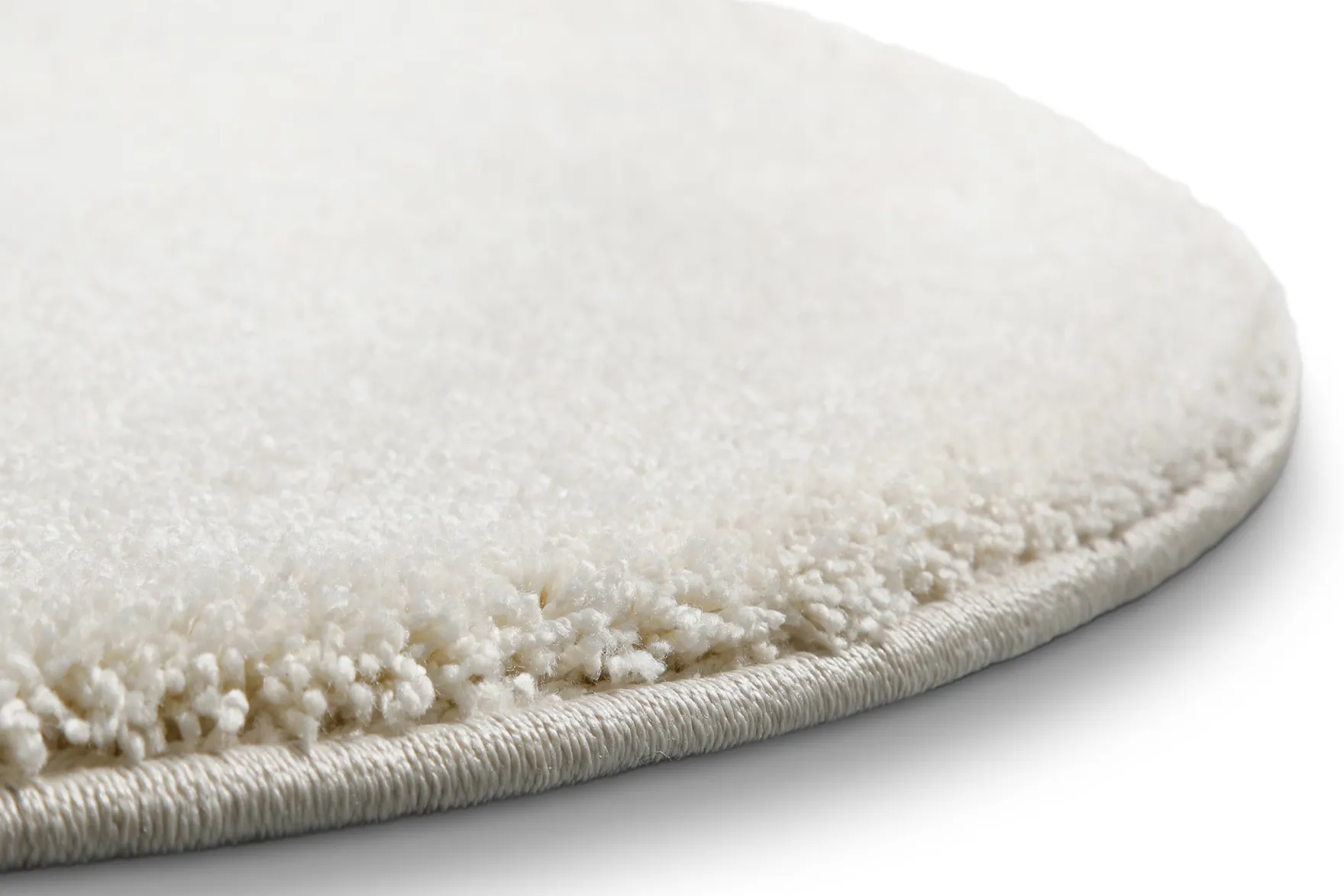 Kurzflorteppich Rund Creme Weiß "Nova" WECONhome Basics