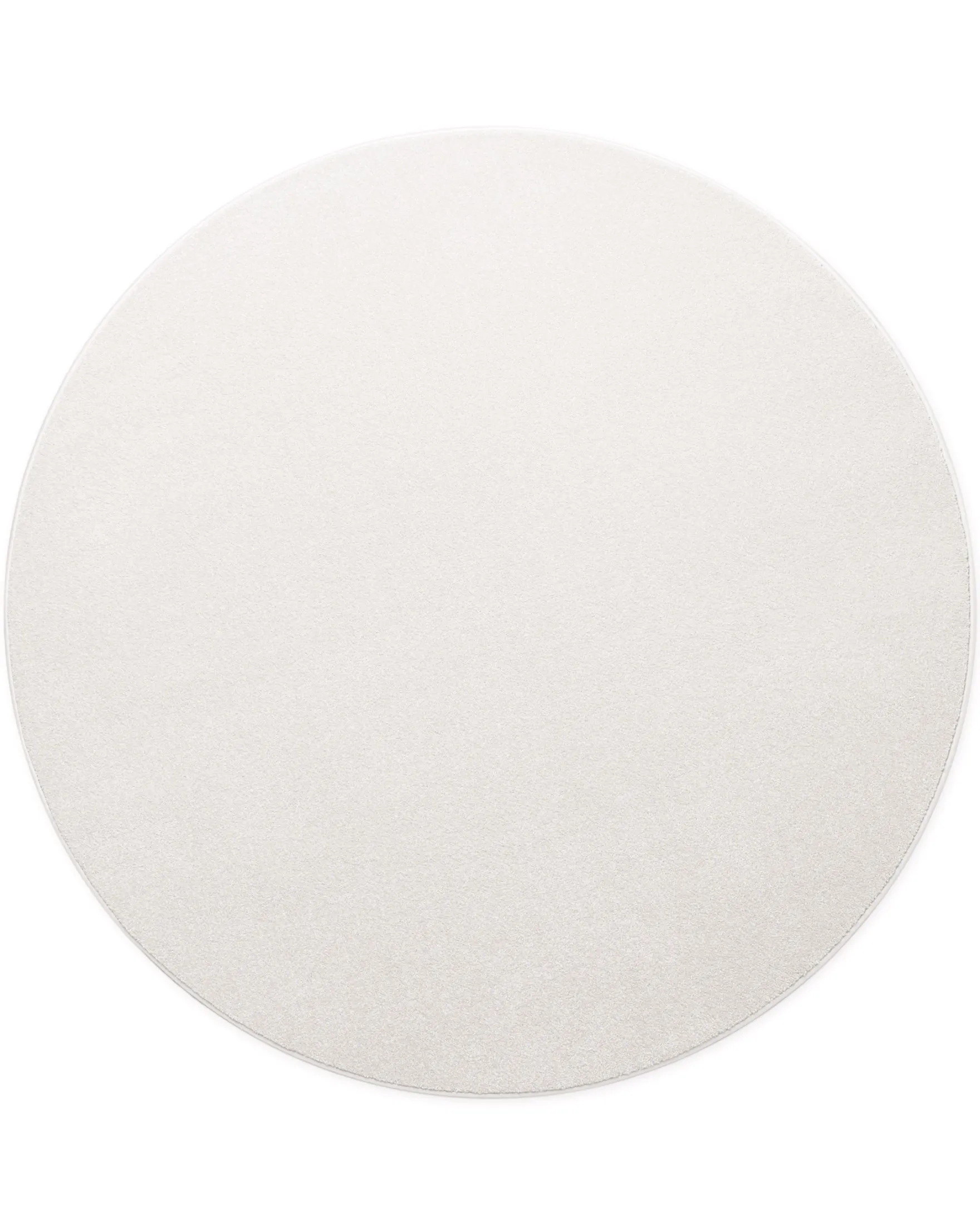 Kurzflorteppich Rund Creme Weiß "Freja" WECONhome Basics