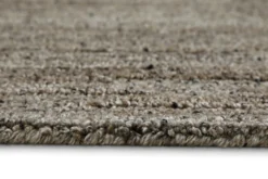 Kurzflor Teppich Rund Grau Braun meliert "Hamptons EIGHTEEN" WECONhome