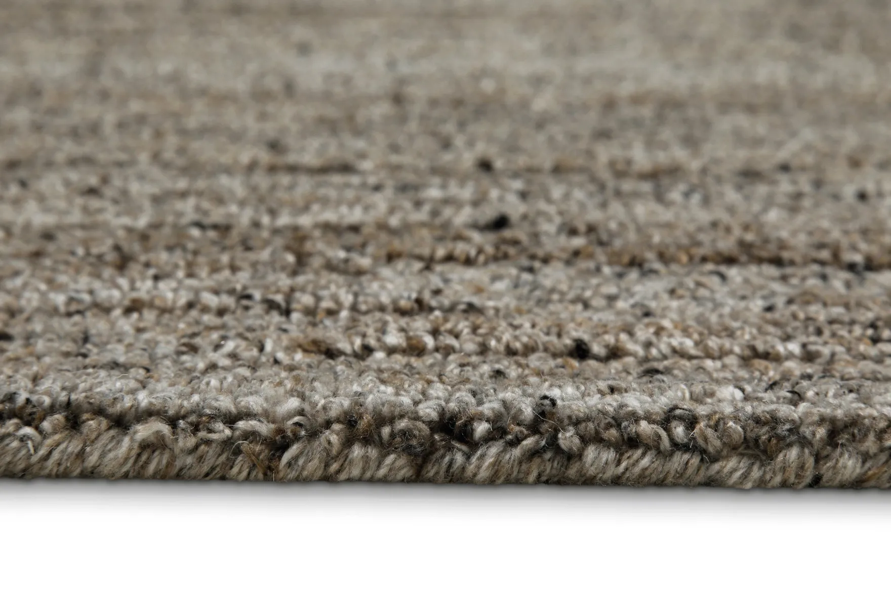 Kurzflor Teppich Rund Grau Braun meliert "Hamptons EIGHTEEN" WECONhome