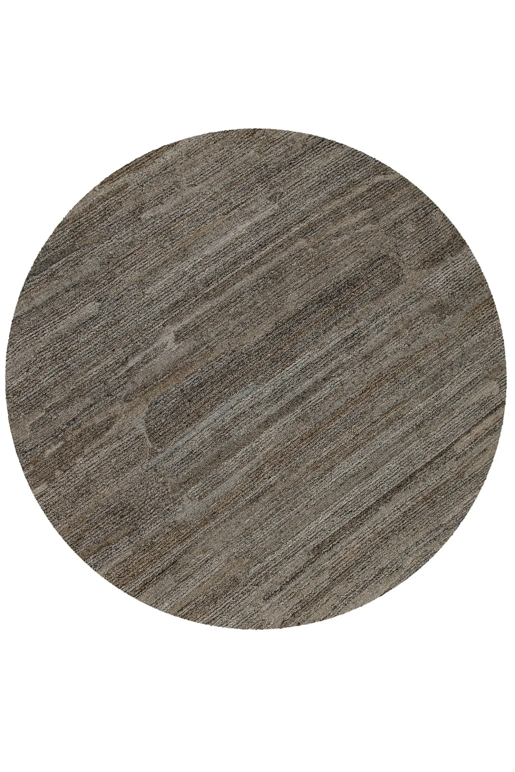 Kurzflor Teppich Rund Grau Braun meliert "Hamptons EIGHTEEN" WECONhome