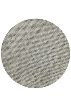 Kurzflor Teppich Rund Grau Braun meliert