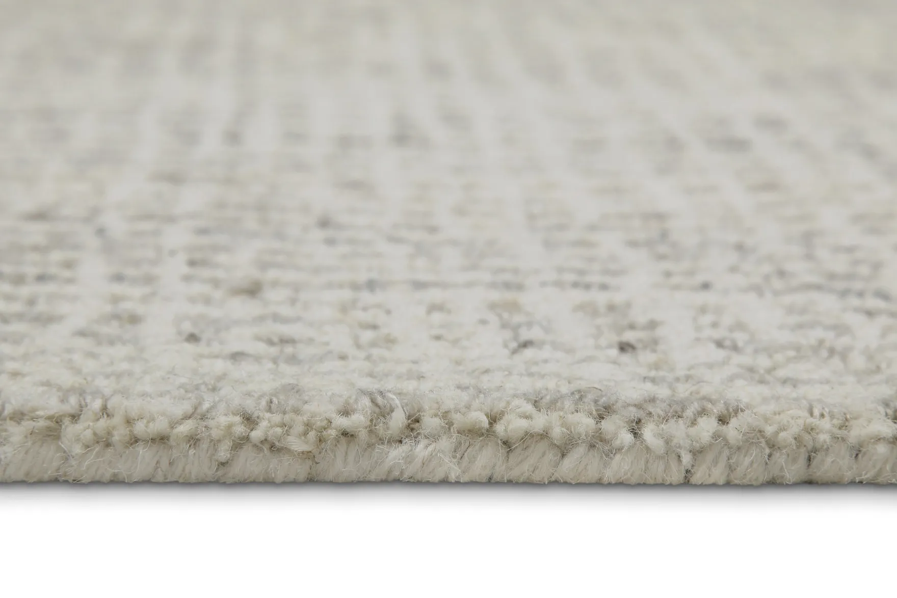Kurzflor Teppich Rund Greige meliert "Hamptons FOURTEEN" WECONhome