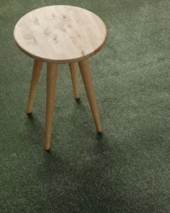 Kurzflorteppich Rund Laub Grün "Montepulciano" Homie Living