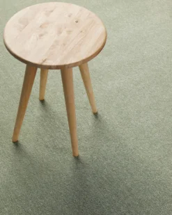 Kurzflorteppich Rund Licht Grün
