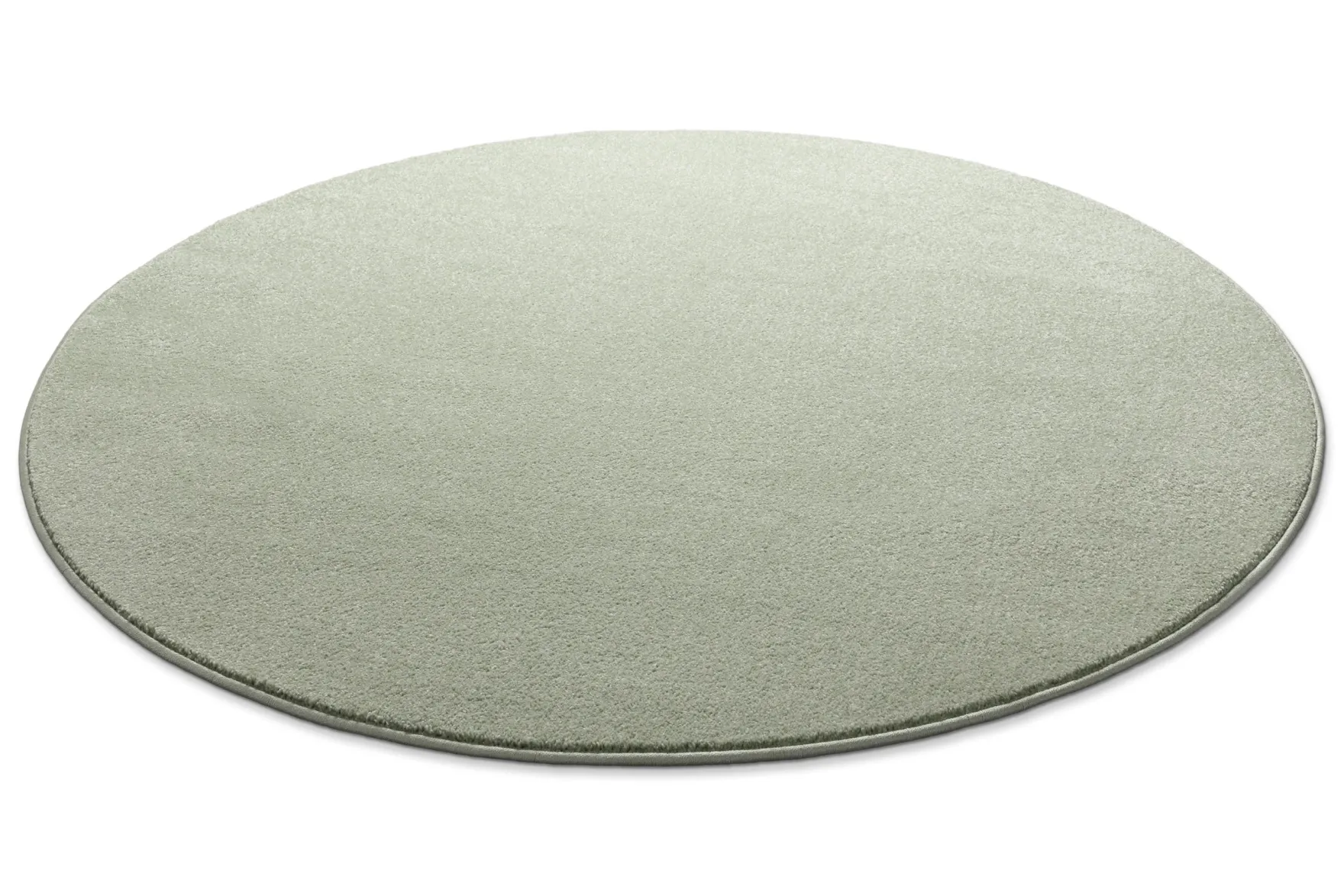 Kurzflorteppich Rund Licht Grün "Freja" WECONhome Basics
