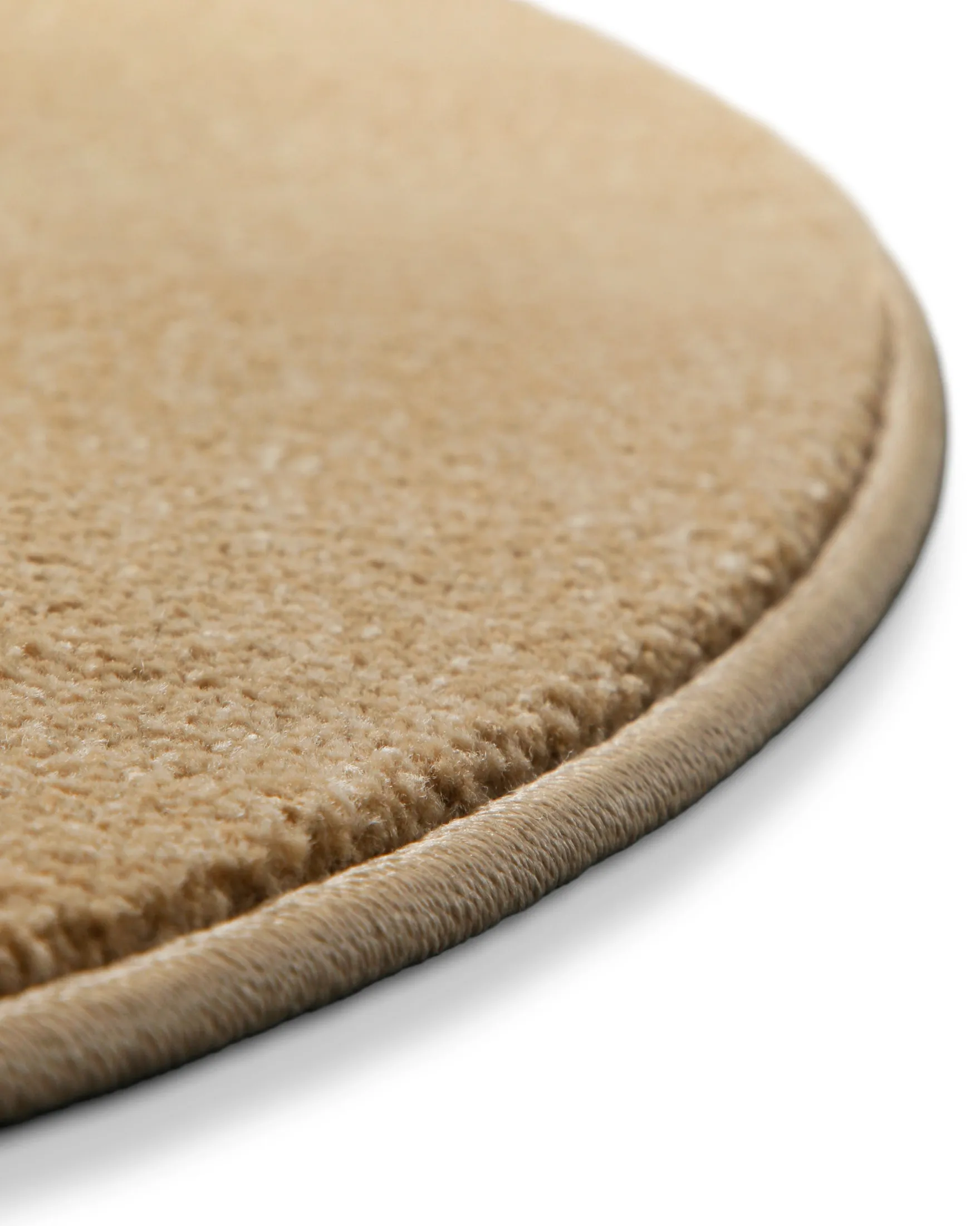Kurzflorteppich Rund Sand Beige "Freja" WECONhome Basics