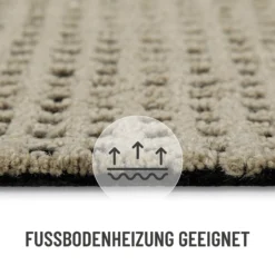 Kurzflor Teppich Sand Beige 