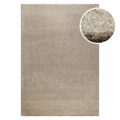 Kurzflorteppich Sand Beige "Nova" WECONhome Basics