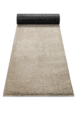 Kurzflorteppich Sand Beige 