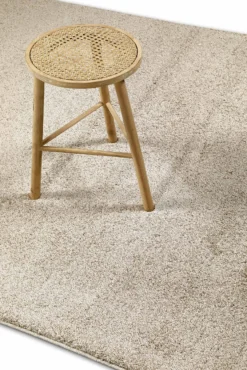 Kurzflorteppich Sand Beige 
